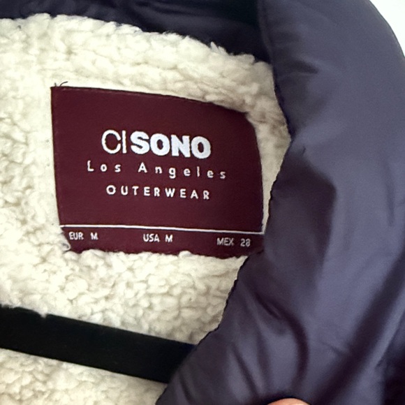 Navy Puffer jacket, bomber style size M - Picture 5 of 6